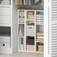 thumbnail image 7 of Furinno Reed 3-Tier Multipurpose Clothing & Closet Storage Organizer Shelf, 10-Inch Width, White, 7 of 7