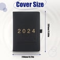 thumbnail image 4 of Seitruly Agenda 2024, cuaderno planificador, cubierta duradera de PU, papel cremoso, objetivos mensuales, papel Extra grueso para listar cartulina Negro, 4 of 6