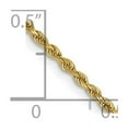 thumbnail image 2 of 14k Yellow Gold Lobster Claw Closure 1.5mm Sparkle Cut Rope Chain Bracelet 9 Inch - Link Bracelet for Women and Men, 2 of 2