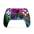 thumbnail image 1 of MightySkins Carbon Fiber Skin Compatible with PS5 / Playstation 5 Controller - Neon Splatter | Protective, Durable Textured Carbon Fiber Finish | Easy to Apply | Made in The USA, 1 of 3