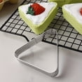 thumbnail image 2 of 1pc, Triangle Cake Mold Ring (3.3''x2.9''), Perforated Mousse Cake Ring, Stainless Steel Cookie Cutters, Pancake Molds, Baking Tools, Kitchen Gadgets, Kitchen Accessories, Home Kitchen Items, 2 of 4