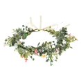 thumbnail image 1 of Diadema de flores verdes Love Sweety, corona de pelo de hoja bohemia, tocado de boda nupcial, corona Floral de maternidad (margarita de hojas), 1 of 1