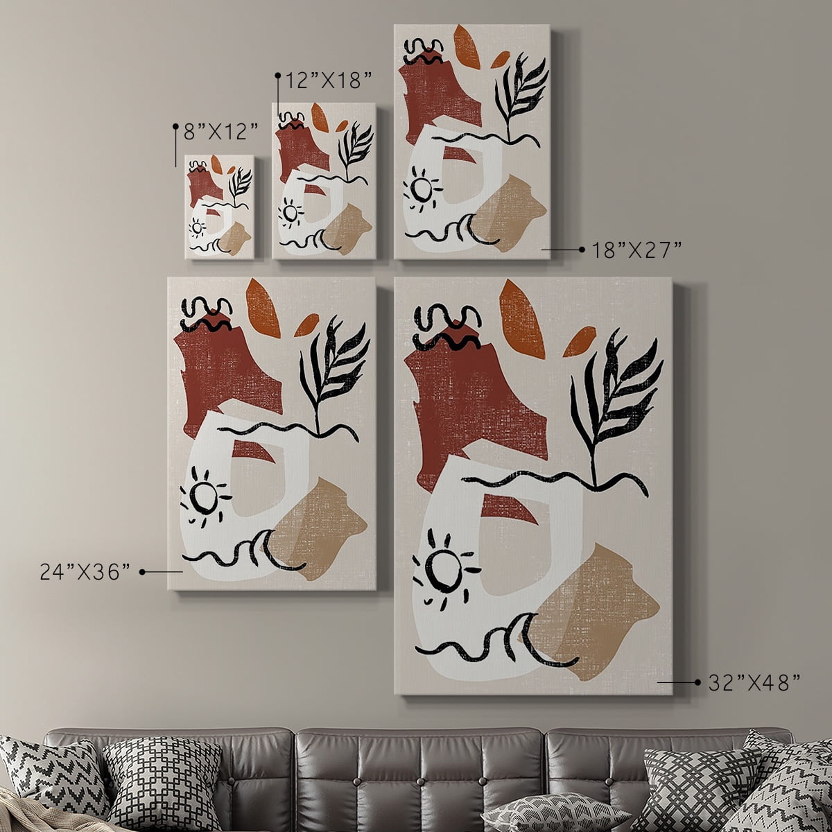 Soft Palms IV Premium Gallery Wrapped Canvas - Ready to Hang
