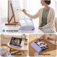 thumbnail image 5 of Fintie Clear Case for Samsung Galaxy Tab S12 Plus 12.6 Inch 2026, Transparent Back Shell, Viewing & Typing Angles, Shockproof, S Pen Holder, Auto Wake/Sleep, Lilac Marble, 5 of 11