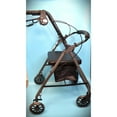 thumbnail image 6 of Rhythm Healthcare Royal Aluminum Rollator Lightweight 4 Wheel Walker Seat, Slate Grey, 6 of 7
