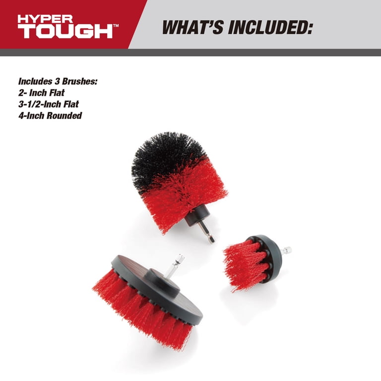 3-Piece Nylon Scrub Brush Drill Attachments photo 3