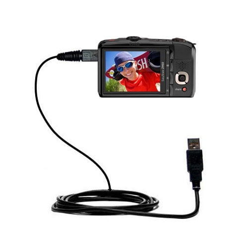 USB Power Port Ready retractable USB charge USB cable wired specifically for the Kodak z950 and uses TipExchange