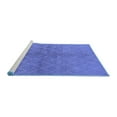 thumbnail image 2 of Ahgly Company Machine Washable Indoor Round Oriental Blue Industrial Area Rugs, 5' Round, 2 of 4