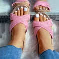 thumbnail image 3 of Sandalias planas recortadas de lino tejidas trenzadas informales de verano a la moda para mujer Wmkox8yii  hj789, 3 of 6