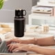 thumbnail image 5 of Taza aislada negra, separación de té y agua, gran capacidad, taza de agua para el hogar, acero inoxidable 316, de alto valor, tetera gruesa, 5 of 6