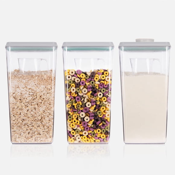 Recipiente para cereales Ankou Airtight Pop de 3,3 litros con cuchara para almacenar alimentos