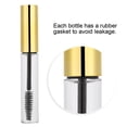 thumbnail image 2 of Fugacal Tubo de Rímel Vacío, Inserciones de Goma 5 Colores 10 ml Tubo de Delineador Transparente Con Varita de Pesta?as Botella de Contenedor de Rímel Vacía Para Aceite de Ricino(2# bright gold) Fugacal No se aplica, 2 of 6