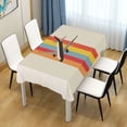 thumbnail image 3 of Yayeee Tablecloths for Rectangular Tables 54 x 54 inch Party Table Cover, Colorful Plane, 3 of 6