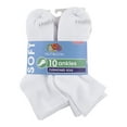 thumbnail image 2 of Fruit of the Loom Women's Cushioned Sole Ankle Socks, 10 Pack, 2 of 2