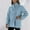 hwj# Blue7, variant on Huowey Women Stylish Jacket Long Sleeve Turndown Collar Wool Coat Short Overcoat Winter Thick Warm Loose Fit Relaxed Casual Outwear,Black,L