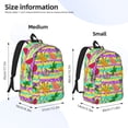 thumbnail image 3 of Lsque Multicolored Tropical Pattern Canvas Daypack, Durable Backpack, High-quality Versatile Backpack,Vintage Compact Backpack-Medium, 3 of 6