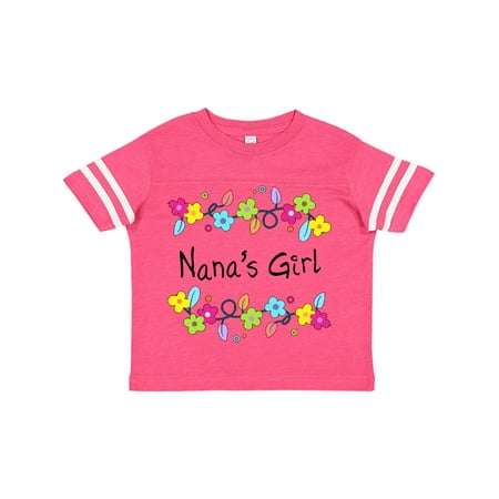 

Inktastic Nanas Girl- bright flowers Gift Toddler Toddler Girl T-Shirt