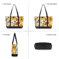 thumbnail image 6 of FORMRS Canvas Laptop Tote Bag for Women with 15.6" Computer Compartments Shoulder Handbag, Yellow Flowers, 6 of 7