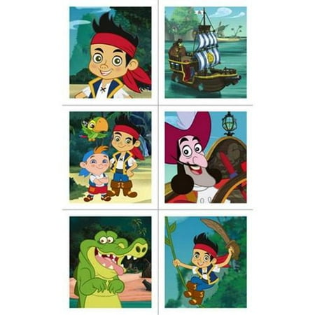 Hallmark Jake and the Never Land Pirates Stickers 4 Sheets