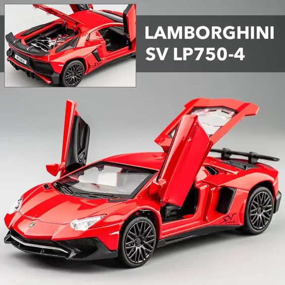 1:32 Lamborghinis SV LP750-4 Alloy Sports Car Model Diecast & Toy Metal Vehicle Simulation Car Model Collection Children's Gifts