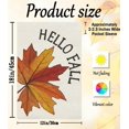 thumbnail image 5 of Hello Fall Garden Flag Maple Leaves 12x18 Inch Double Sided,Thanksgiving Burlap Autumn Seasonal Holiday Yard Outdoor Decor (white), 5 of 6