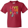 thumbnail image 3 of Inktastic Live Love Play Violin Youth T-Shirt, 3 of 5