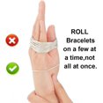 thumbnail image 3 of 40 Strands Spring Bracelets Minimalist Bracelets Steel French Wire Gimp Wire for Stackable Wearing Silver 0.2cm Inner Diameter: 2-1/4 inch(5.85cm) Material Steel, 3 of 6