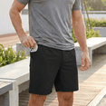 thumbnail image 5 of Puztloy Mens Shorts Elastic Waist Running Shorts for Men Casual Golf Shorts with 3 Pockets Quick Dry Gym Black Pants, 5 of 7
