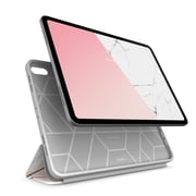 New iPad Pro 12.9 Inch Case, i-Blason [Cosmo] Full-Body Trifold Stand Protective Case Cover with Auto Sleep/Wake & Pencil Holder for Apple iPad Pro 12.9 Inch 2018 Release (Marble)