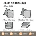 thumbnail image 2 of Regal Comfort Natural Green King 6 Piece Sheet Sets (Fitted Sheet, Bed Sheet and 4 Pillow Cases), 2 of 2