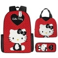 thumbnail image 4 of 2026 Hello Kitty student school bag Hello Kitty lunch bag insulation lunch bag cartoon cute KT children's backpack, 4 of 5