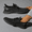 Black, variant on Women's Breathable Mesh Sneakers, Thick Sole Casual Lace-Up Shoes for Autumn & Outdoor Activities