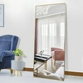 thumbnail image 3 of 71"x32" Gold Modern Full Length Mirror, 3 of 9