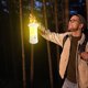 thumbnail image 5 of Linterna de camping LED solar | 3 modos de luz: blanco/cálido/luz diurna | Batería de litio recargable de 1200 mAh | Atenuación continua | Carga rápida tipo C | Gancho portátil | 7,5 x 7,5 x 17 cm, 5 of 5