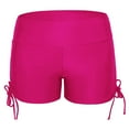 thumbnail image 5 of Womens Swim Shorts Stretchy Sporty Bathing Suit Bikini Bottoms Side Drawstring Boyshorts Board Shorts, 5 of 6