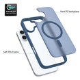 thumbnail image 4 of Decase Skin-Feel Anti-Scratch PC+TPU Case for iPhone 16,Compatible with Mag-Safe,Translucent Matte Drop Proof Phone Case,Rugged Back Cover for iPhone 16 Case,Blue, 4 of 5