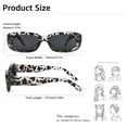 thumbnail image 5 of TINHAO Square Sunglasses for Women Men Trendy Retro Rectangle Sunglasses with Polarized UV 400 Protection Party Sunglasses, 5 of 7