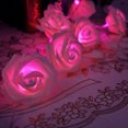 thumbnail image 3 of Guirnalda de luces LED con forma de rosa, 20 luces LED, decoración navideña para interiores, para el hogar, San Valentín, 3 of 4
