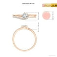 thumbnail image 4 of ANGARA Natural Solitaire Diamond Swirl Promise Ring in 14K Rose Gold for Women (Size-4.1mm| Color-G| Clarity-VS2) | April Birthstone, Anniversary, Jewelry Gift for Women | Natural Diamond Ring, 4 of 9