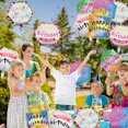 thumbnail image 4 of Hegbolke 27 PCS Happy Birthday Party Aluminum Foil Balloons - 18" Inch Round Helium Floating Mylar Balloon for Birthday Parties Decorations Supplies, 6 Patterns, 4 of 7