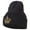 Navy, variant on Glitter Crown Embroidered Knitted Long Beanie - Dk Grey OSFM