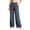Gray, variant on Long Pants for Women Trendy Side Fringe Drawstring Lounge Pants Loose Elastic High Waist Vacation Pants