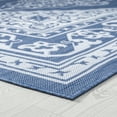 thumbnail image 4 of 5x8 Water Resistant, Indoor Outdoor Rugs for Patios, Front Door Entry, Entryway, Deck, Porch, Balcony | Outside Area Rug for Patio | Blue, Floral | Size: 5'3'' x 7'3'', 4 of 7