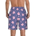 thumbnail image 3 of Naloa Cute Pig Men's Beach Shorts, Surfing shorts, Swim trunks, Quick Dry Swim Trunks for Surfing Beach Fun - XX-Large, 3 of 9