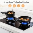 thumbnail image 4 of Sartenes Antiadherentes, Juego de 17 Ollas, Juego de Sartenes con Mango Desmontable, Bater&iacute;a de Cocina Apto para Lavaplatos Y Horno (Negro), 4 of 8