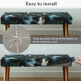 thumbnail image 6 of CHAQLIN Anti Abrasion Bench Covers for Bedroom Outdoor, Poly Spandex Machine Washable Bench Slipcover with Stain Proof, 6 of 9