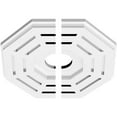 thumbnail image 2 of 10"OD x 2"ID x 4"C x 1"P Westin Architectural Grade PVC Contemporary Ceiling Medallion, Two Piece, 2 of 11