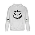 thumbnail image 5 of Atogsazn Mens Halloween Hoodies Casual Spooky Fleece Long Sleeve Pullover Sweatshirt Fall Clothing Tops 05-White XXL Fashion, 5 of 5