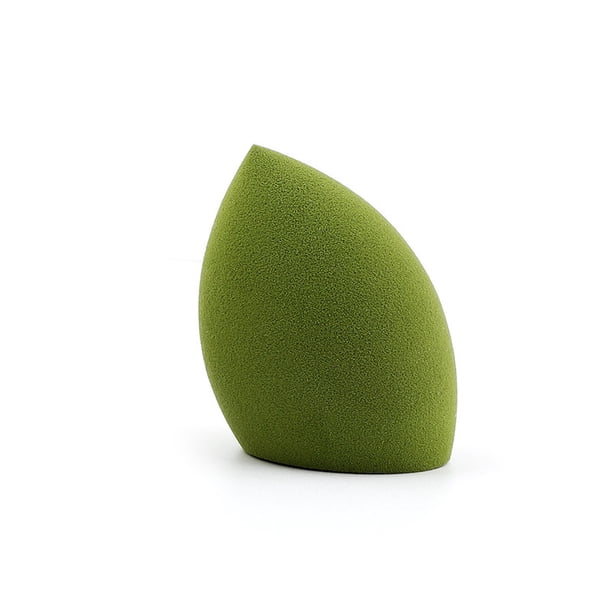 Xiao Hua Set de 3 esponjas de maquillaje, esponjas para difuminar maquillaje líquido y en crema, cobertura modulable, esponja para base natural, espuma sin látex, verde A15