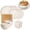 Beige, variant on 16PCS Wheat Straw Large Size Dinnerware Set, Service for 4, Lightweight Kitchen Accessories, Unbreakable Modern Dish Set-Plate/Dessert Plate/Bowl/Cup, Dishwasher Safe, Best Gifts (Beige)